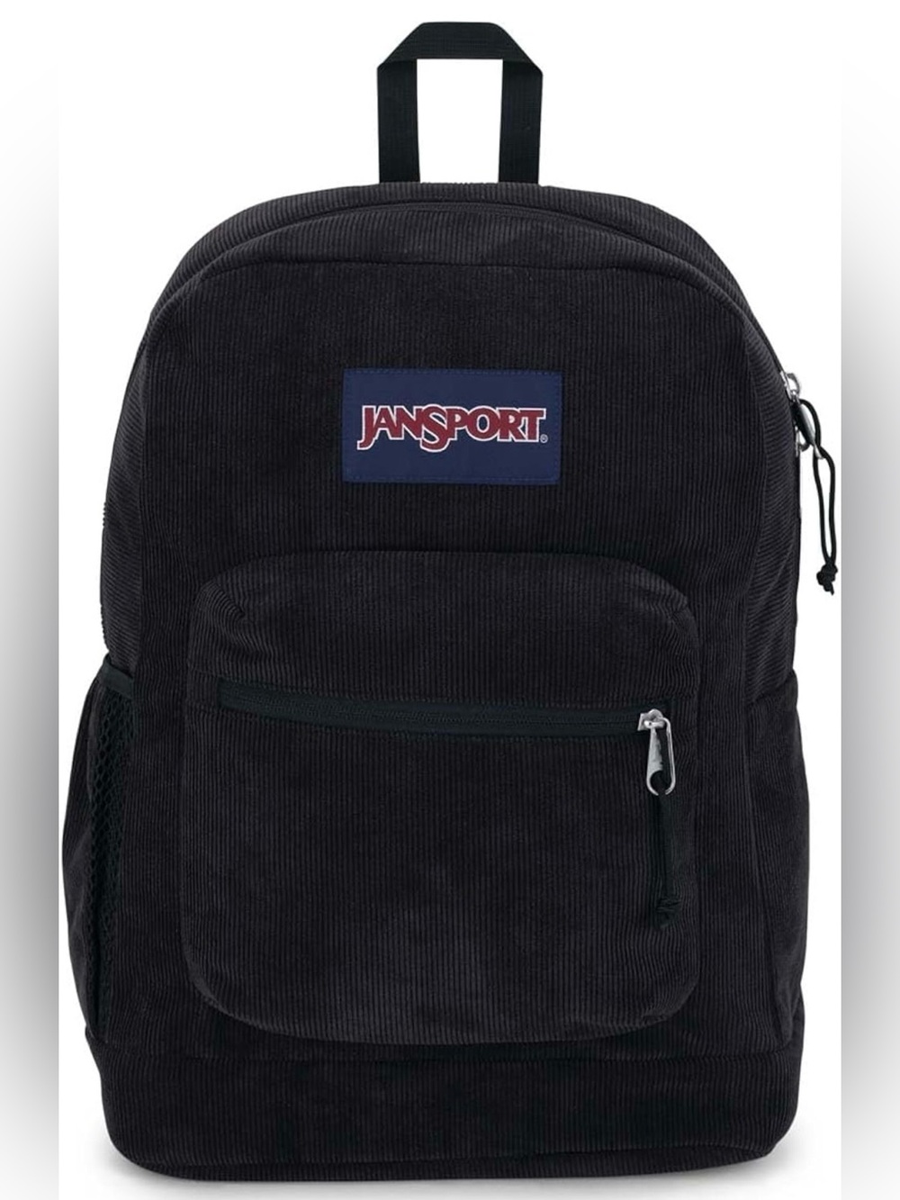 JanSport Cross Town Plus Remix Backpack, 15” Laptop Sleeve, Black Corduroy, NWT!